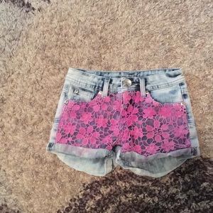 Denim shorts size 8